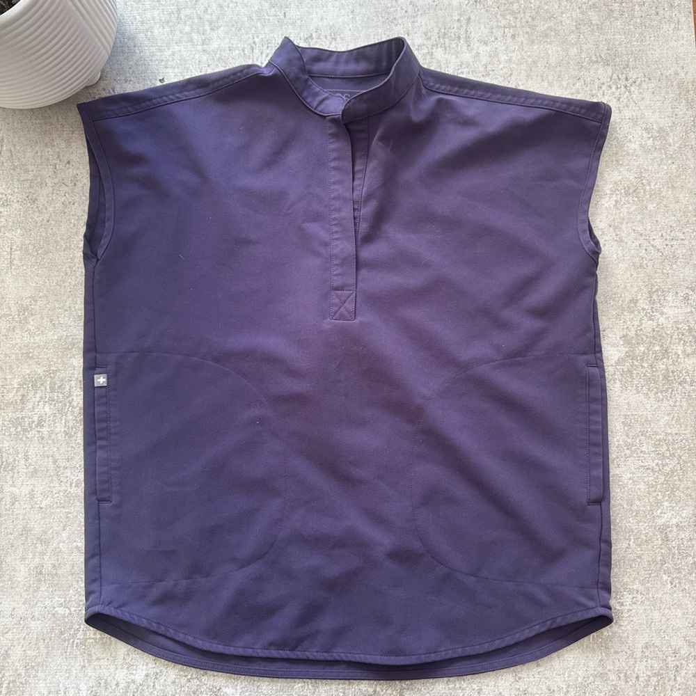 Figs Deep Purple Scrub Top